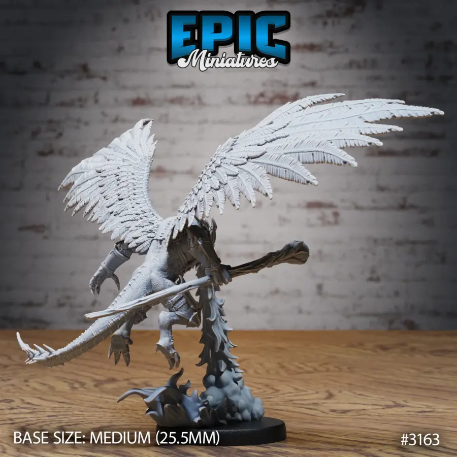 Winged Half Dragon Firebreath (Medium) - Image 2