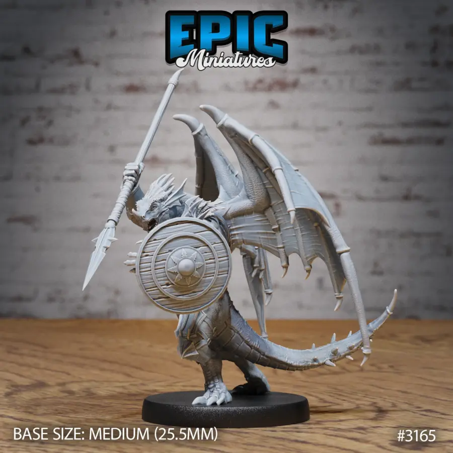 Winged Half Dragon Spear (Medium) - Image 3
