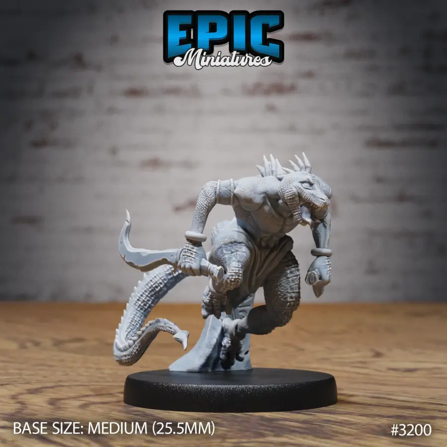 Lizardfolk Human Hunter Attack (Medium)