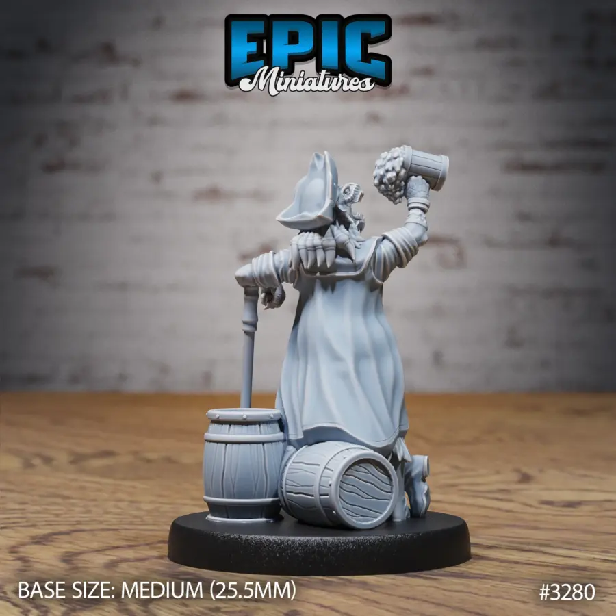 Dragonborn Pirate Drinking (Medium) - Image 2