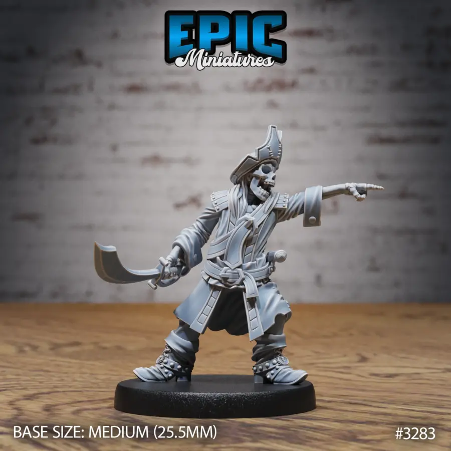Undead Pirate Crew Captain (Medium)