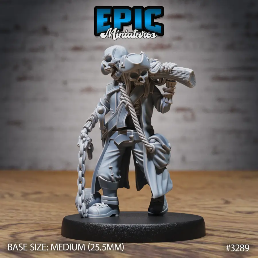 Undead Pirate Crew Two Heads (Medium)