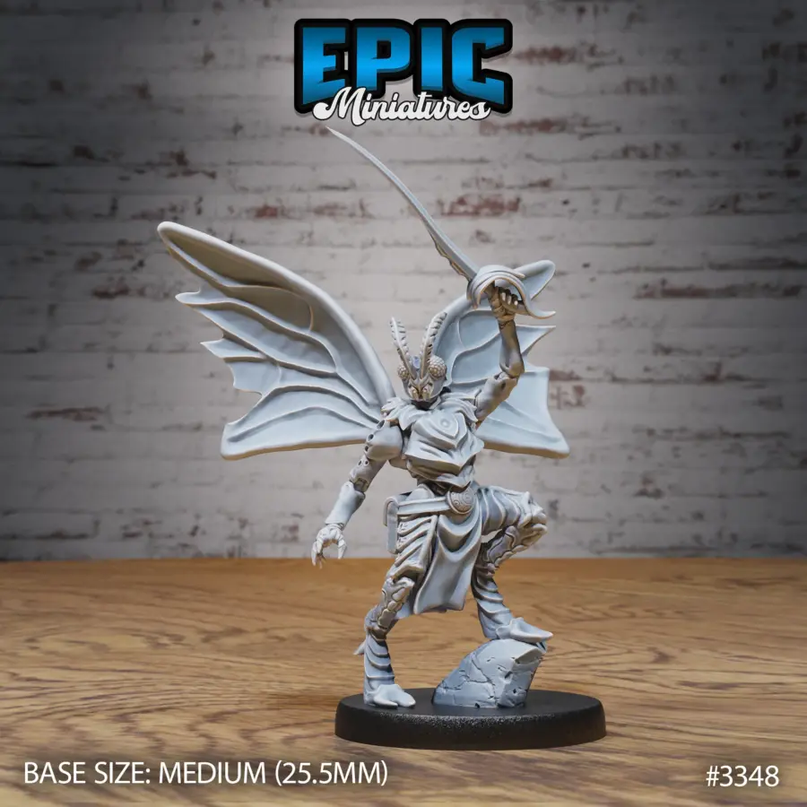 Moth Folk Warrior (Medium)