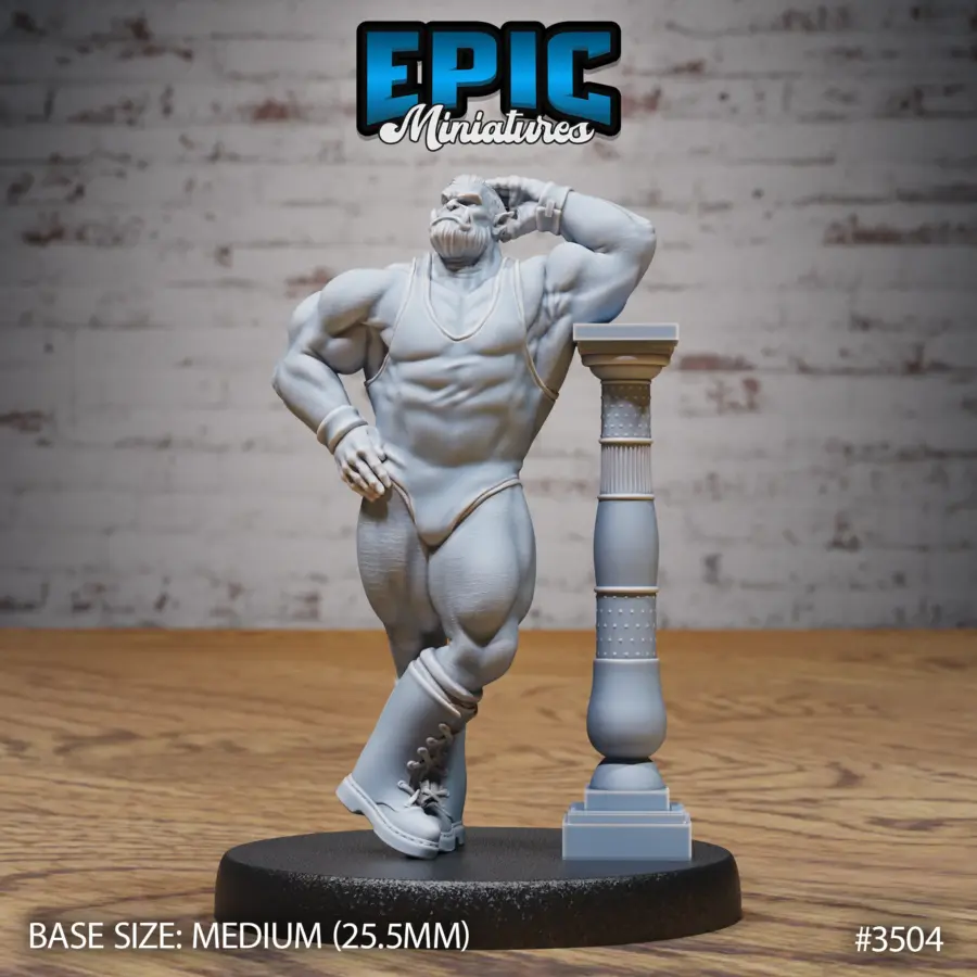Orc Strongman Posing (Medium)