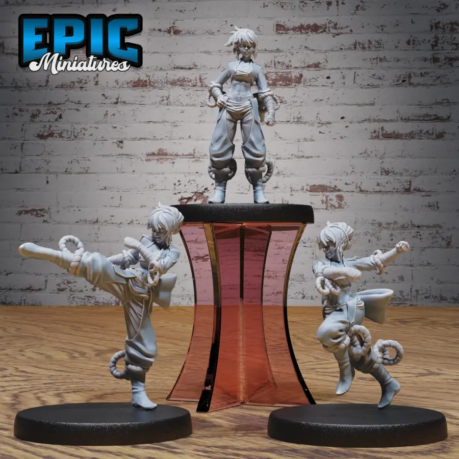 Monk Female Player Character Set