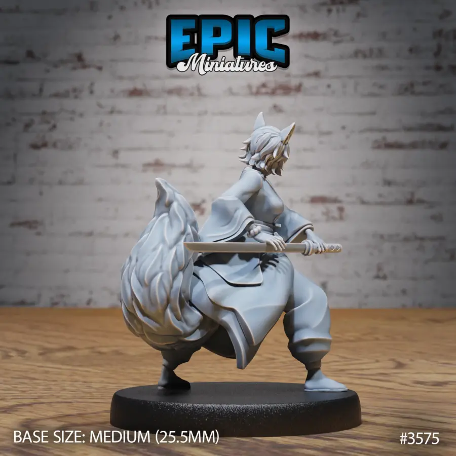 Kitsune Spirit Warrior Attack (Medium) - Image 2