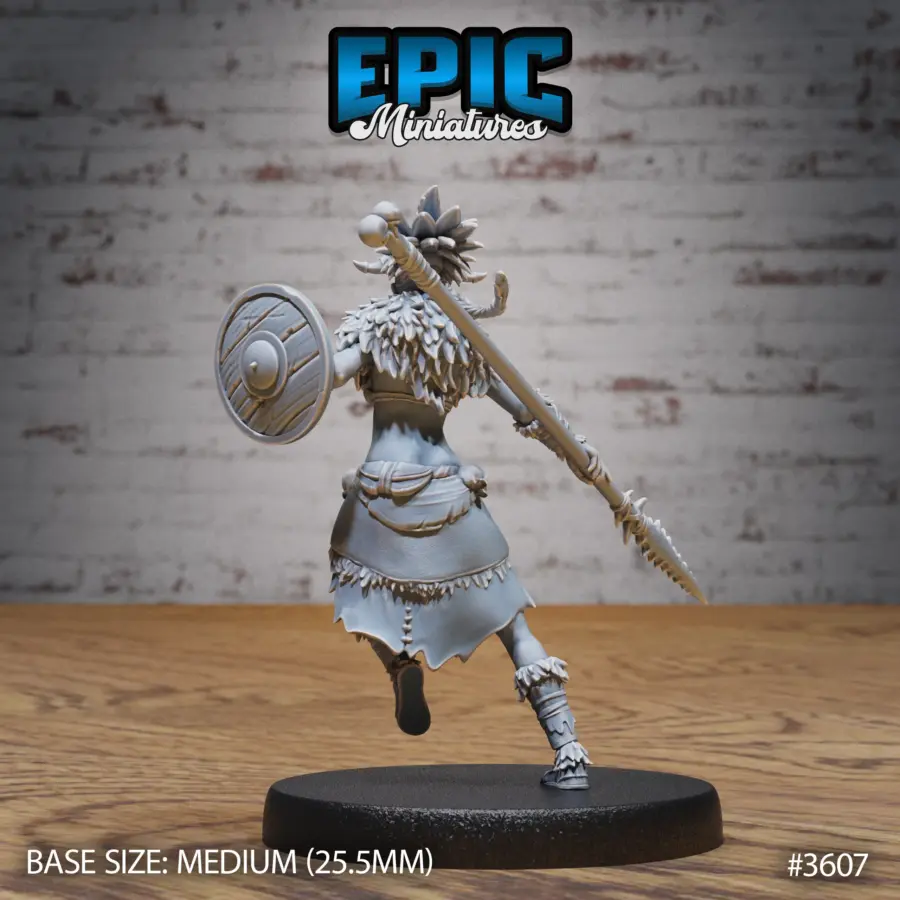 Barbarian Tribe Female Warrior (Medium) - Image 2
