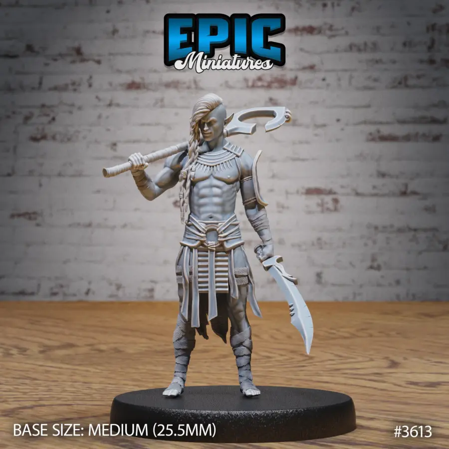 Cave Elf Barbarian (Medium)