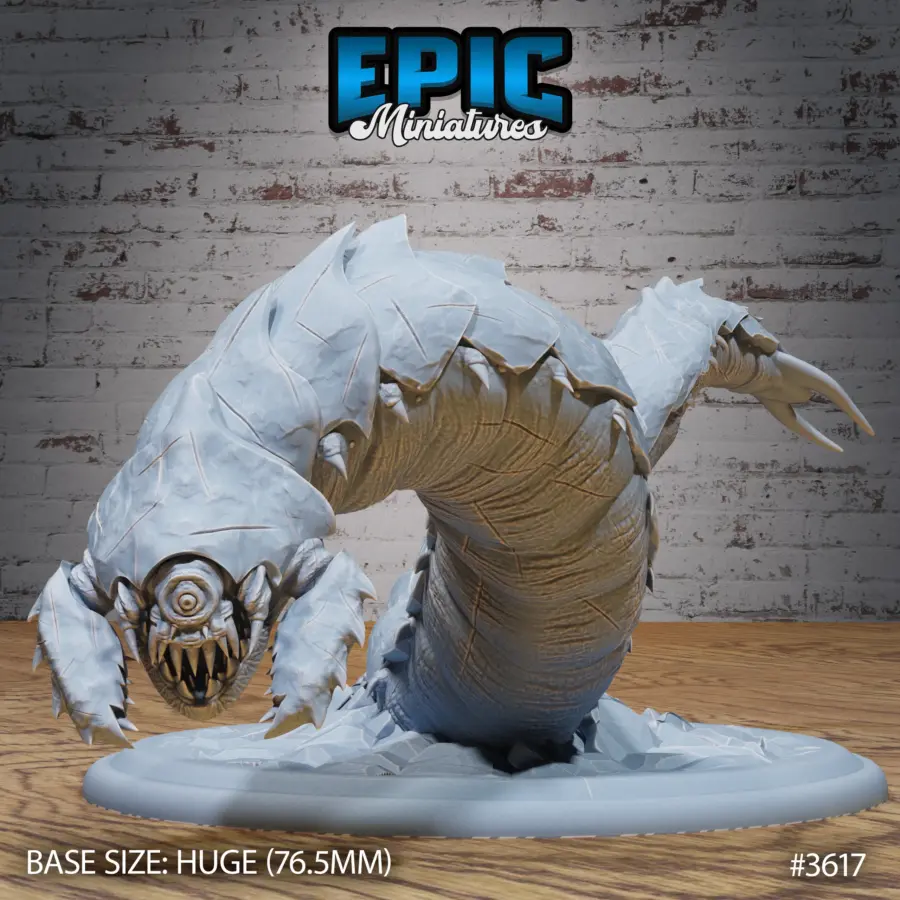 Frost Worm Attacking (Huge)