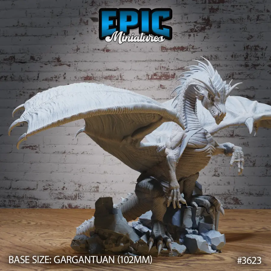 Glacier Dragon Thinking (Gargantuan)