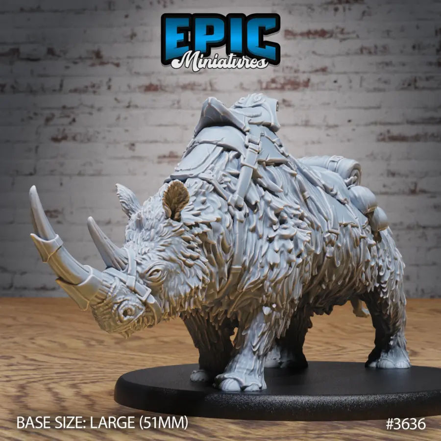 Woolly Rhino Mount (Large)