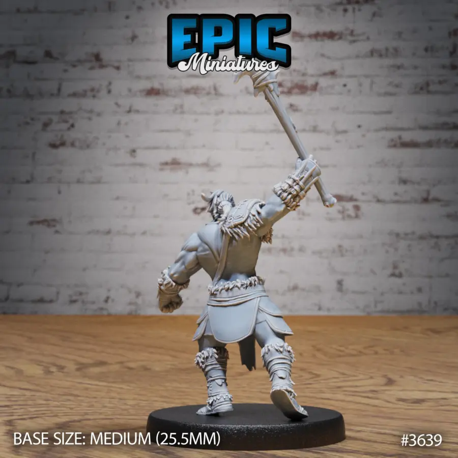 Barbarian Tribe Male Attacking (Medium) - Image 2