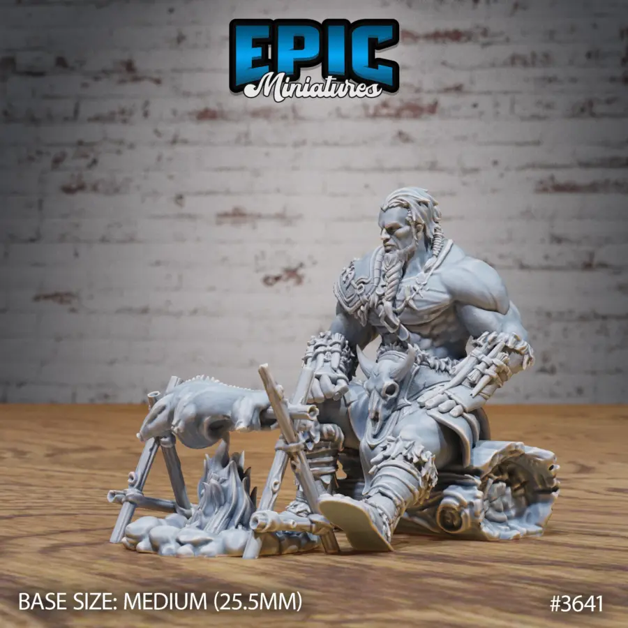 Barbarian Tribe Male Resting (Medium)