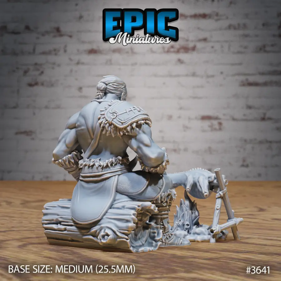 Barbarian Tribe Male Resting (Medium) - Image 2