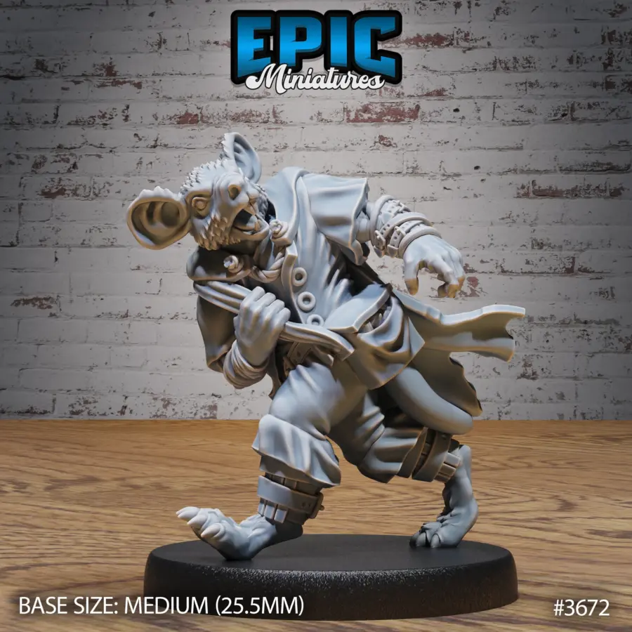 Mice Folk Raider Fleeing (Medium)