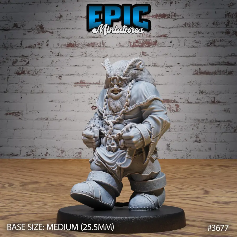Dwarf Tiefling Captured / Dwarf Tiefling Mace / Dwarf Tiefling Hiding Set - Image 2