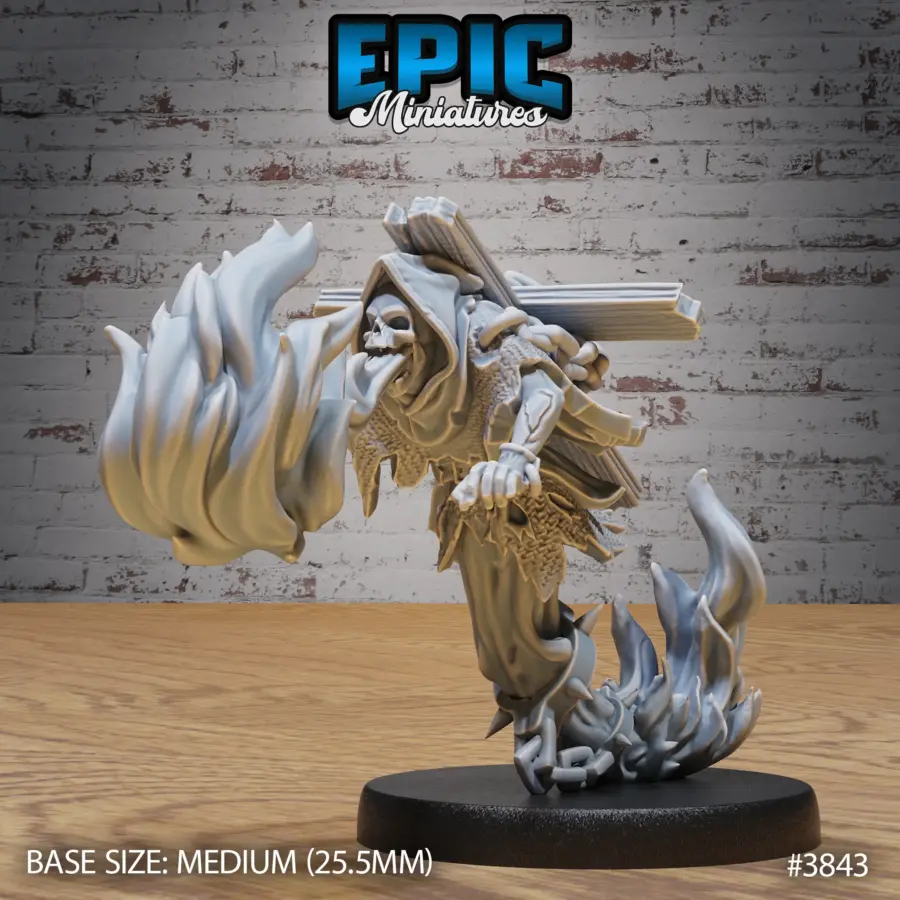 Fire Ghost Skeleton Firebreath (Medium)