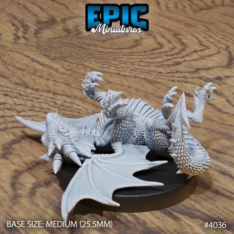 Red Dragon Wyrmling Sleeping (Medium)