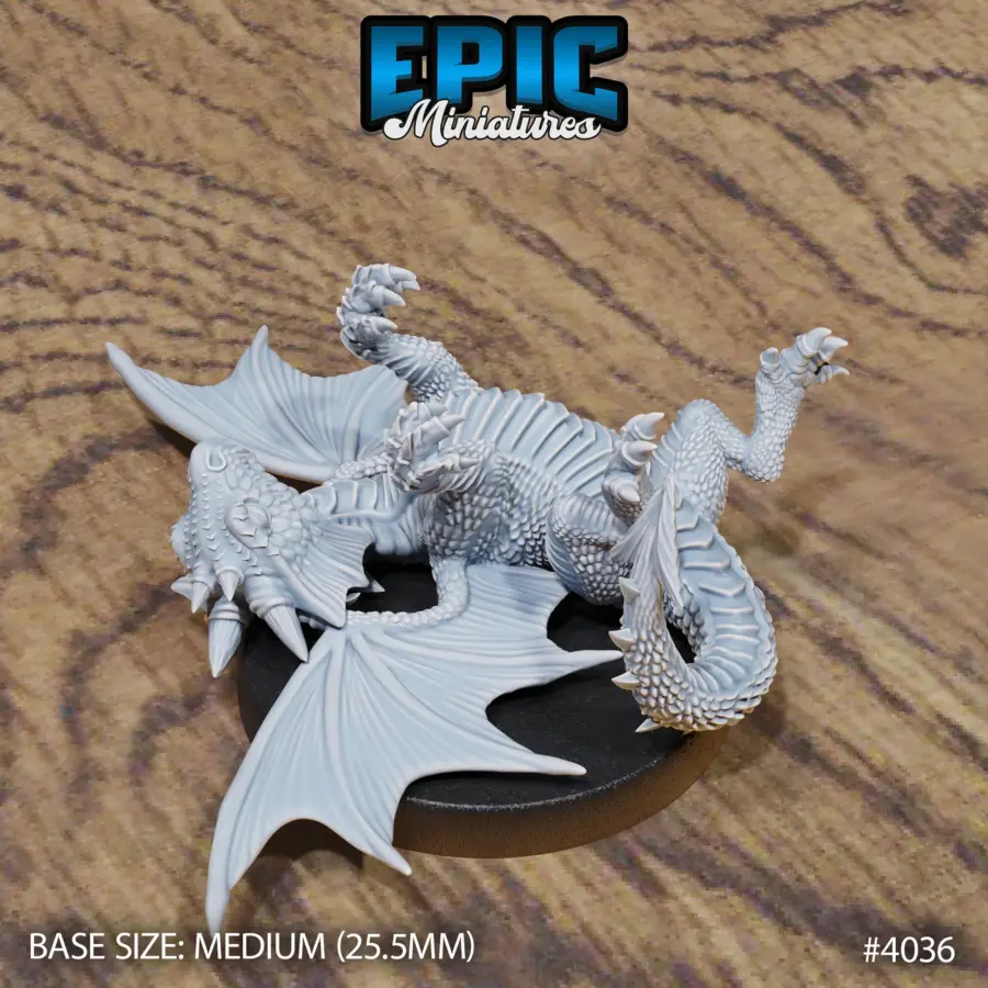 Red Dragon Wyrmling Sleeping (Medium) - Image 2