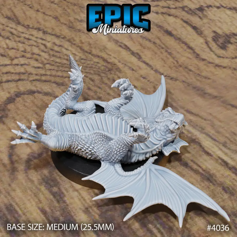 Red Dragon Wyrmling Sleeping (Medium) - Image 3