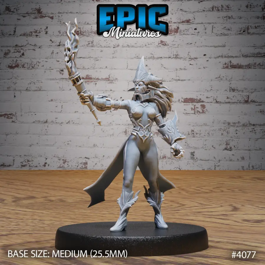 Fire Genasi Female - 2 Variations (Medium)