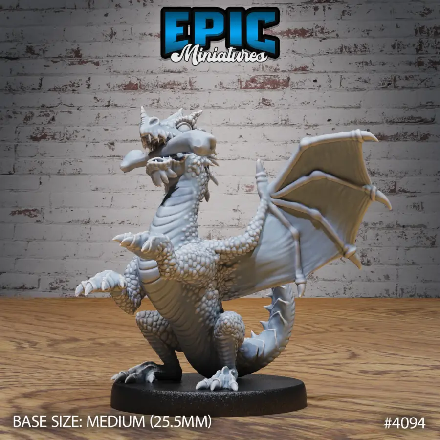 Green Dragon Wyrmling Playing (Medium)