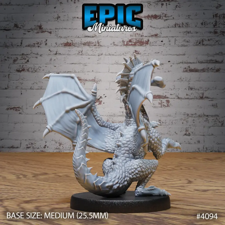 Green Dragon Wyrmling Playing (Medium) - Image 2