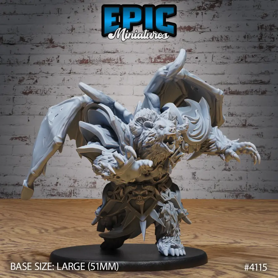 Winged Bear Druid (Large)