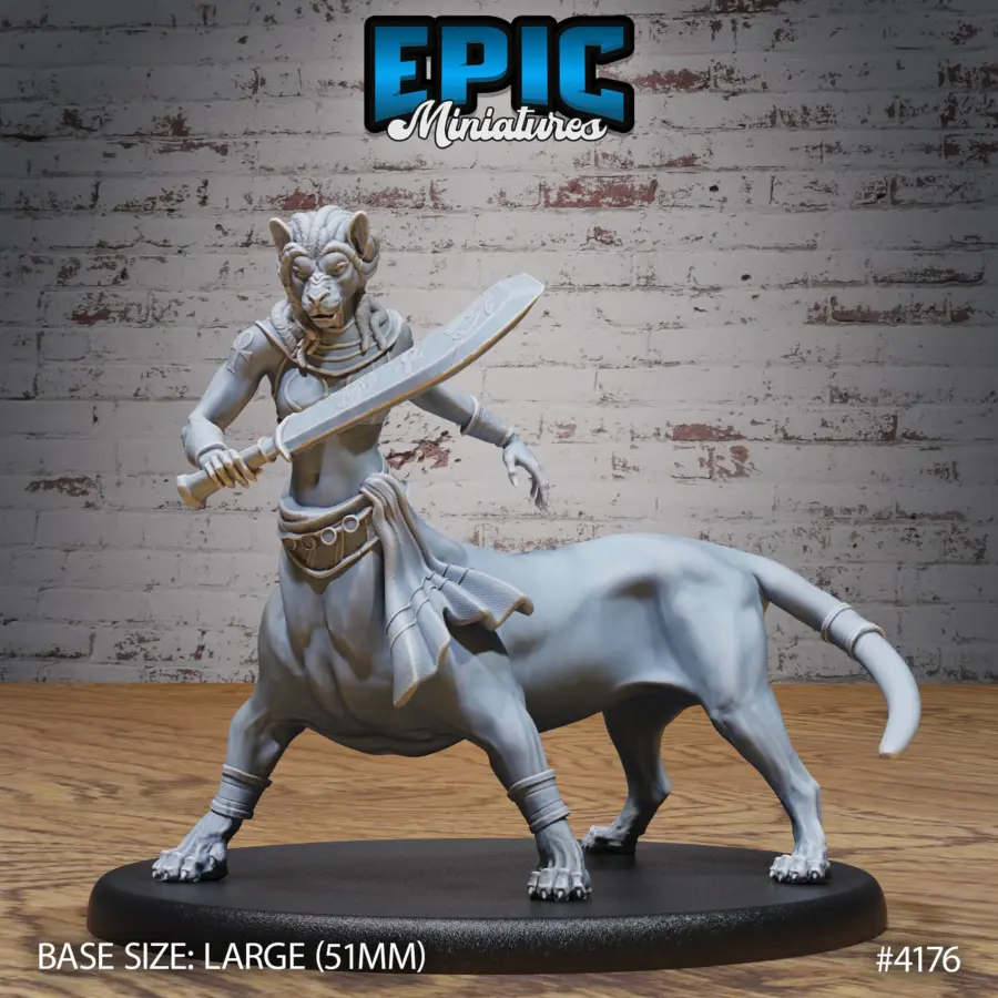 Lion Centaur Bastet Devotee Sword (Large)
