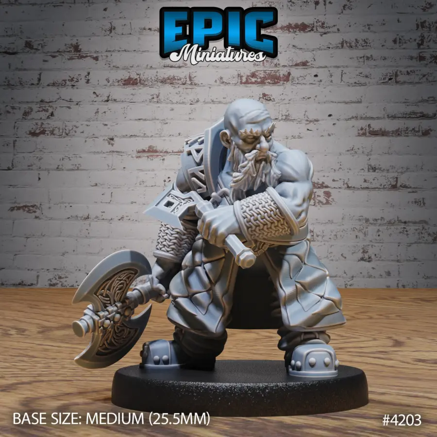 Dwarf Tribe Axe Warrior (Medium)