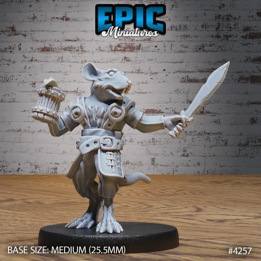 Rat Folk Tribe Drunk (Medium)