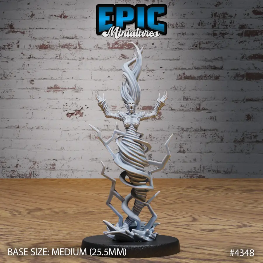 Air Elemental Female Scream (Medium)