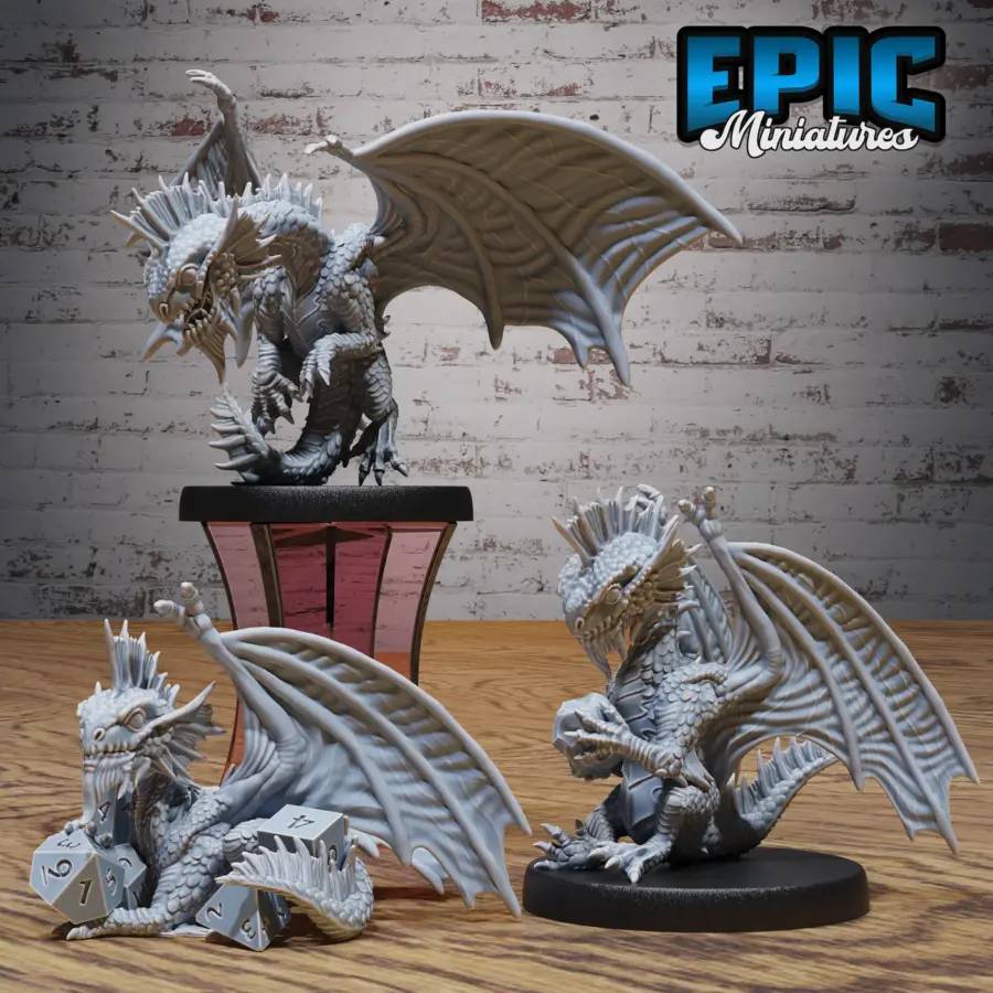 Silver Dragon Wyrmling Set