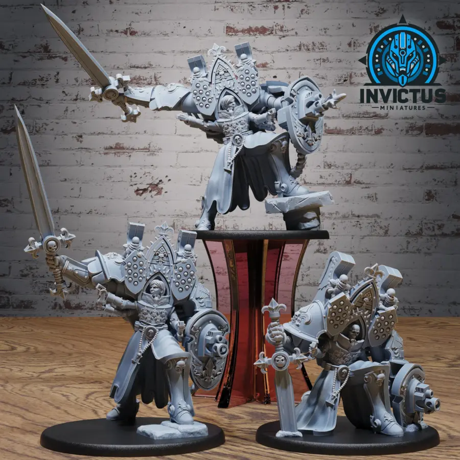 Lady Inquisitor - 2 Version / Lady Inquisitor Combat - 2 Version / Lady Inquisitor Defeat - 2 Version Set