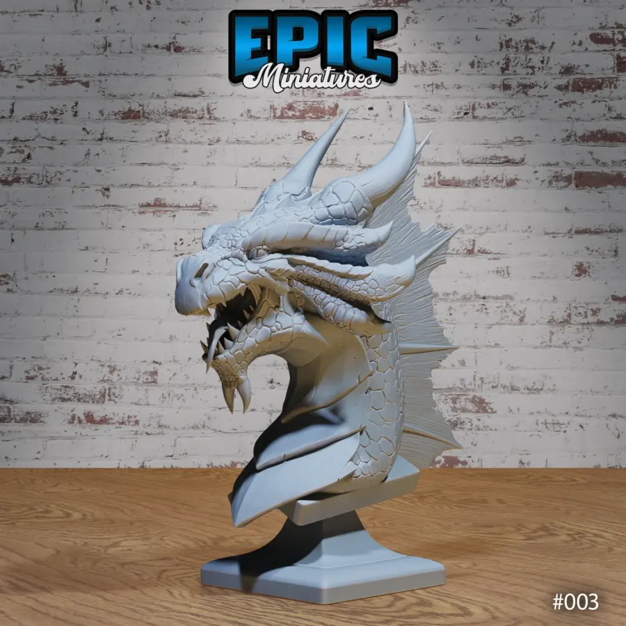 Bronze Dragon Bust