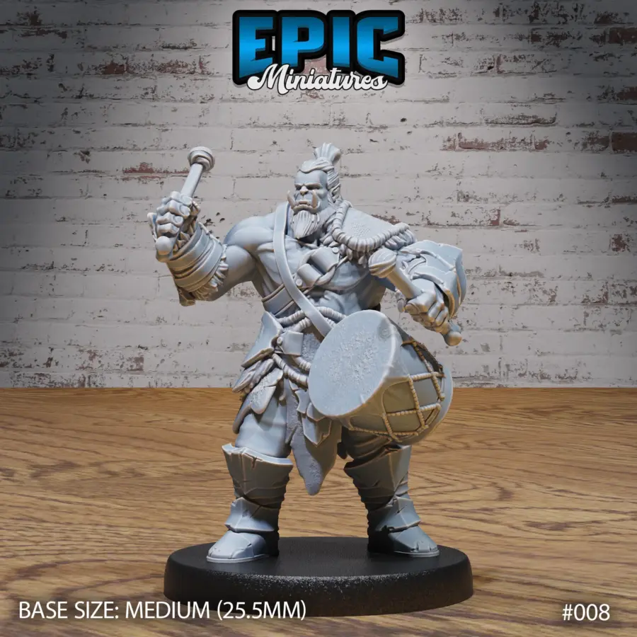 Orc Army Shaman / Orc Army Shaman Magic / Orc Army Bannerman Spear / Orc Army Drums Set - Image 8