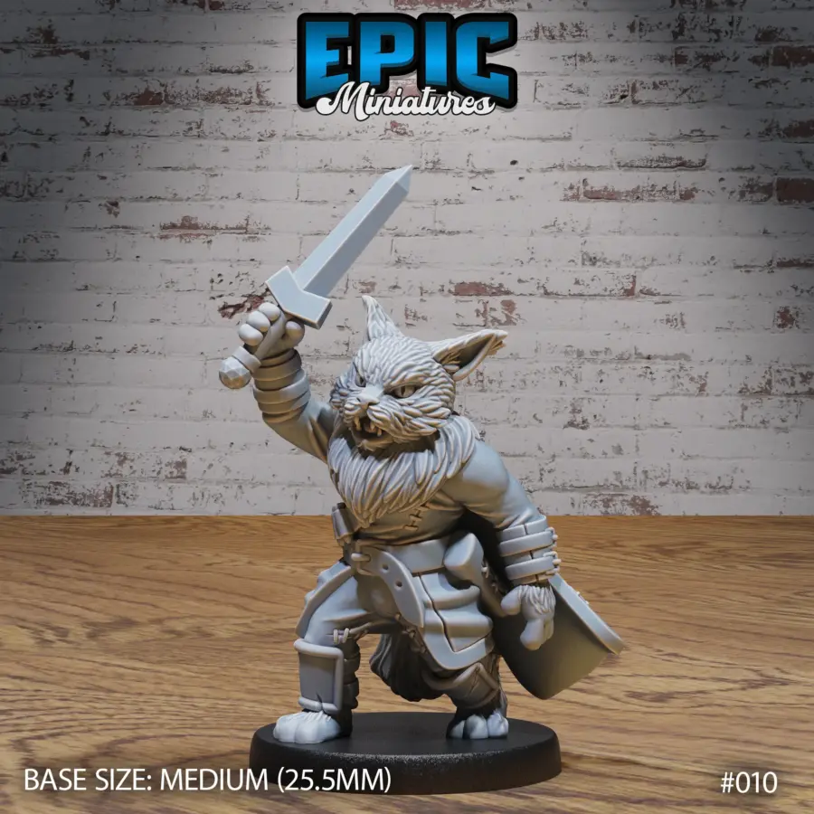 Cat Tribe Warrior / Cat Tribe Archer / Cat Tribe Rogue / Cat Tribe Hammer Set - Image 2