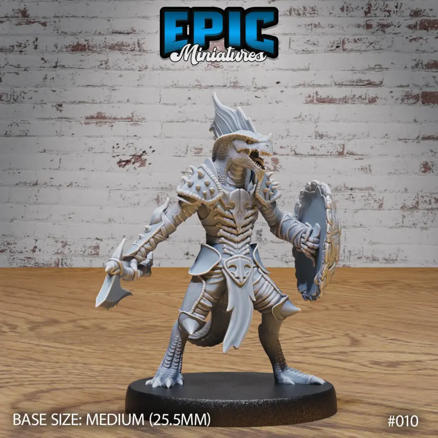 Lizard Folk Army Axe / Lizard Folk Army Spear / Lizard Folk Army Axe & Shield / Lizard Folk Army Archer Set - Image 6