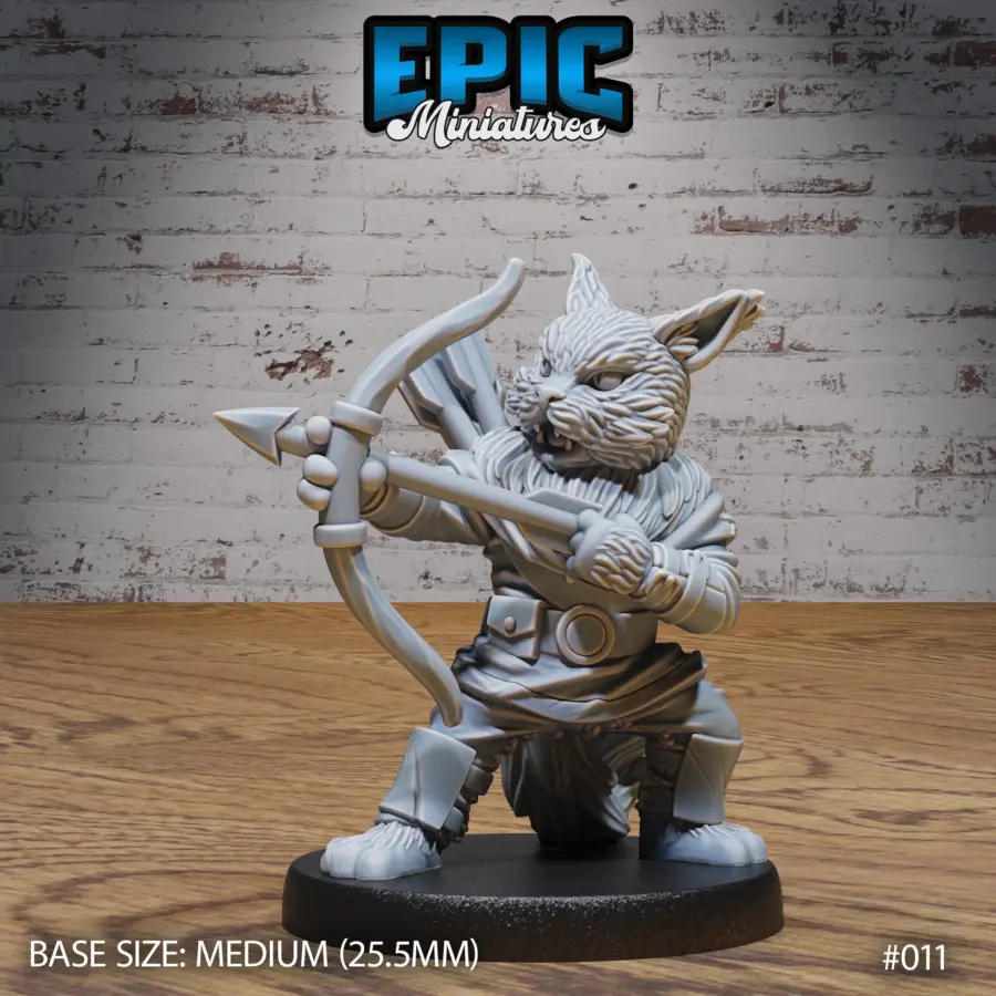 Cat Tribe Warrior / Cat Tribe Archer / Cat Tribe Rogue / Cat Tribe Hammer Set - Image 4