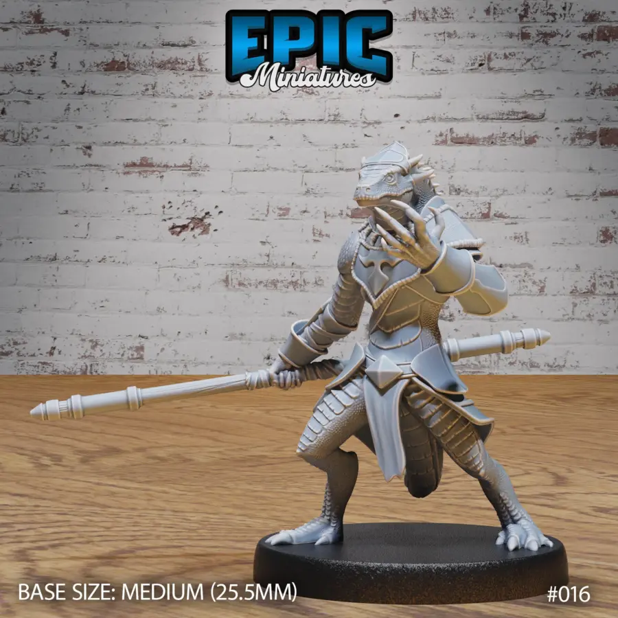 Lizard Folk Army Monk / Lizard Folk Army Sickle / Lizard Folk Army Sword & Shield / Lizard Folk Army Dual Swords Set - Image 2