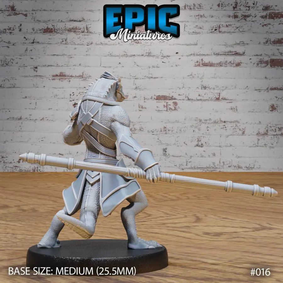 Lizard Folk Army Monk / Lizard Folk Army Sickle / Lizard Folk Army Sword & Shield / Lizard Folk Army Dual Swords Set - Image 3