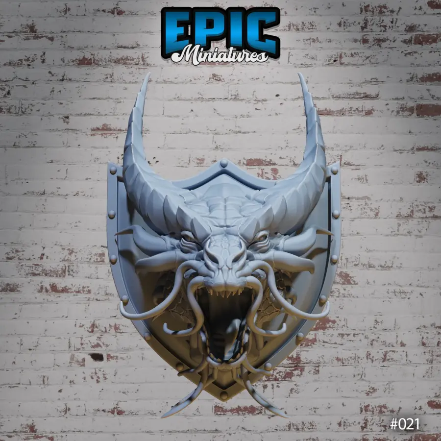 Gold Dragon Wall-Trophy - Image 3