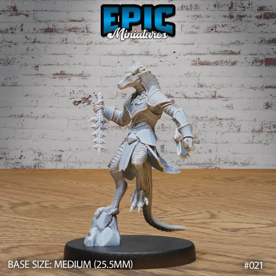 Lizard Folk Army Whip / Lizard Folk Army Dagger & Axe / Lizard Folk Army Magic / Lizard Folk Army Hammer Set - Image 4