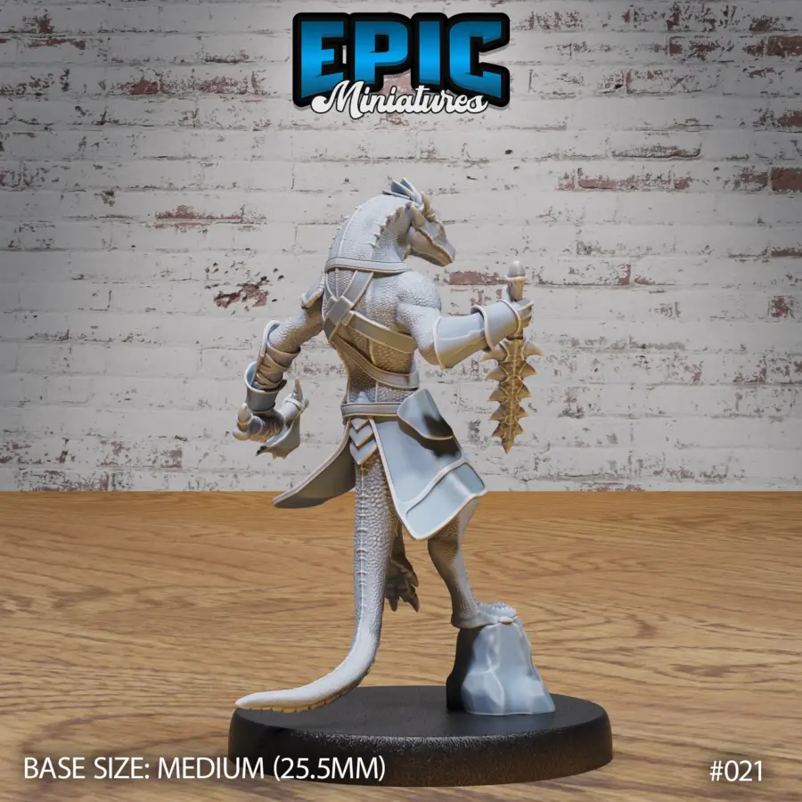 Lizard Folk Army Whip / Lizard Folk Army Dagger & Axe / Lizard Folk Army Magic / Lizard Folk Army Hammer Set - Image 5