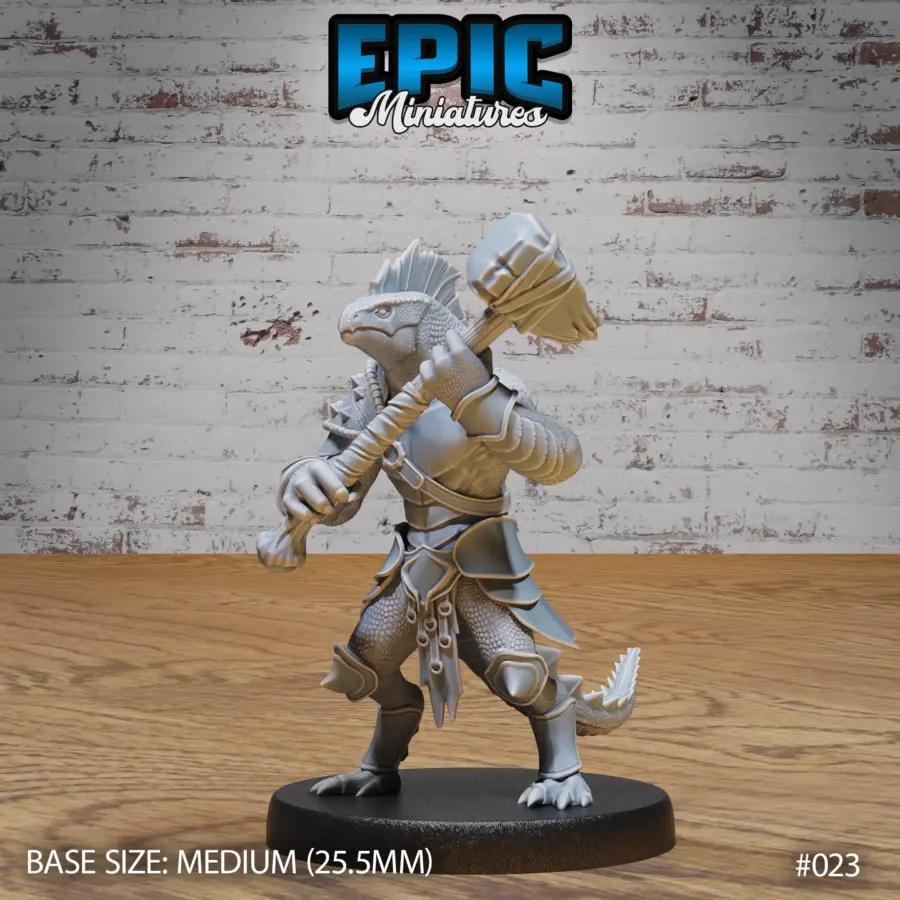 Lizard Folk Army Hammer (Medium)