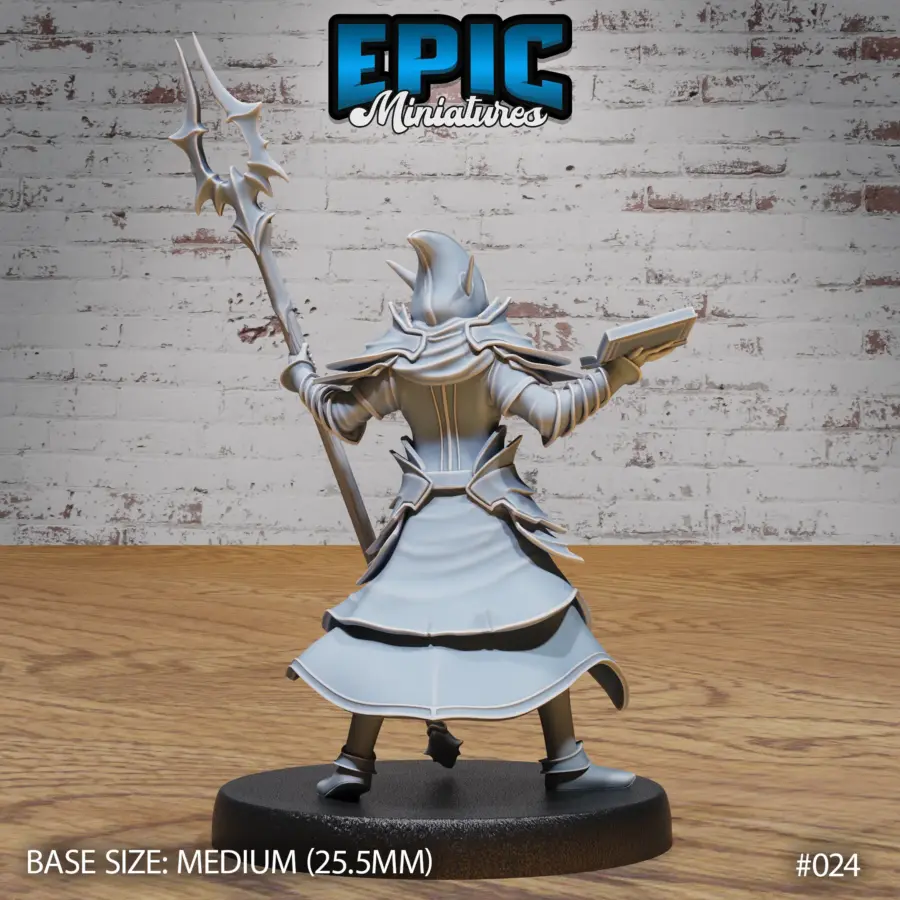 Dark Elf Army Wizard (Medium) - Image 2