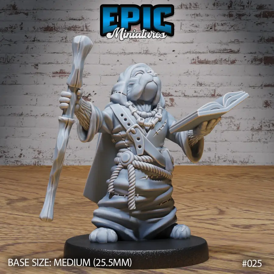 Dog Tribe Hammer / Dog Tribe Bard / Dog Tribe Spear / Dog Tribe Wizard Set - Image 8