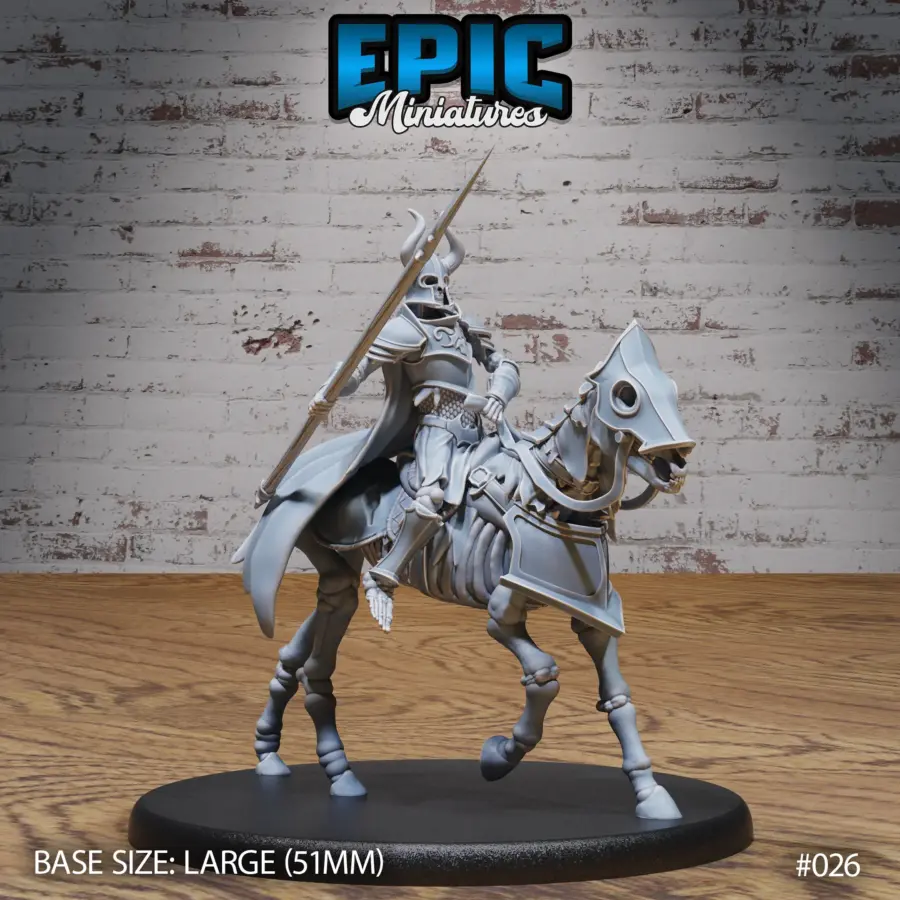 Skeleton Army Spear Mounted (Large)