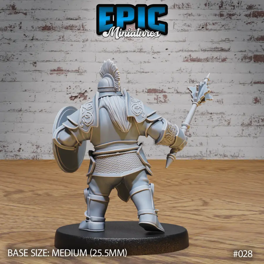Dwarf Army Shooting / Dwarf Army Mace & Shield / Dwarf Army Battle Axe Set - Image 5