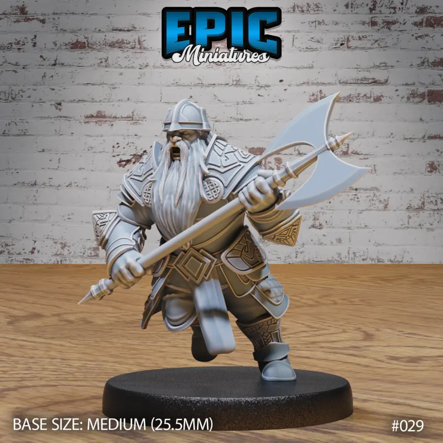 Dwarf Army Shooting / Dwarf Army Mace & Shield / Dwarf Army Battle Axe Set - Image 6
